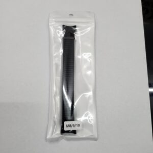 Malla de Tela Negra con Abrojo para Xiaomi Mi Band 8 / 9 / 10