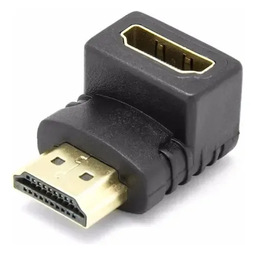 CONECTOR HDMI HEMBRA A HDMI MACHO 90° VAPEX CONECTOR HDMI HEMBRA A HDMI MACHO 90° VAPEX
